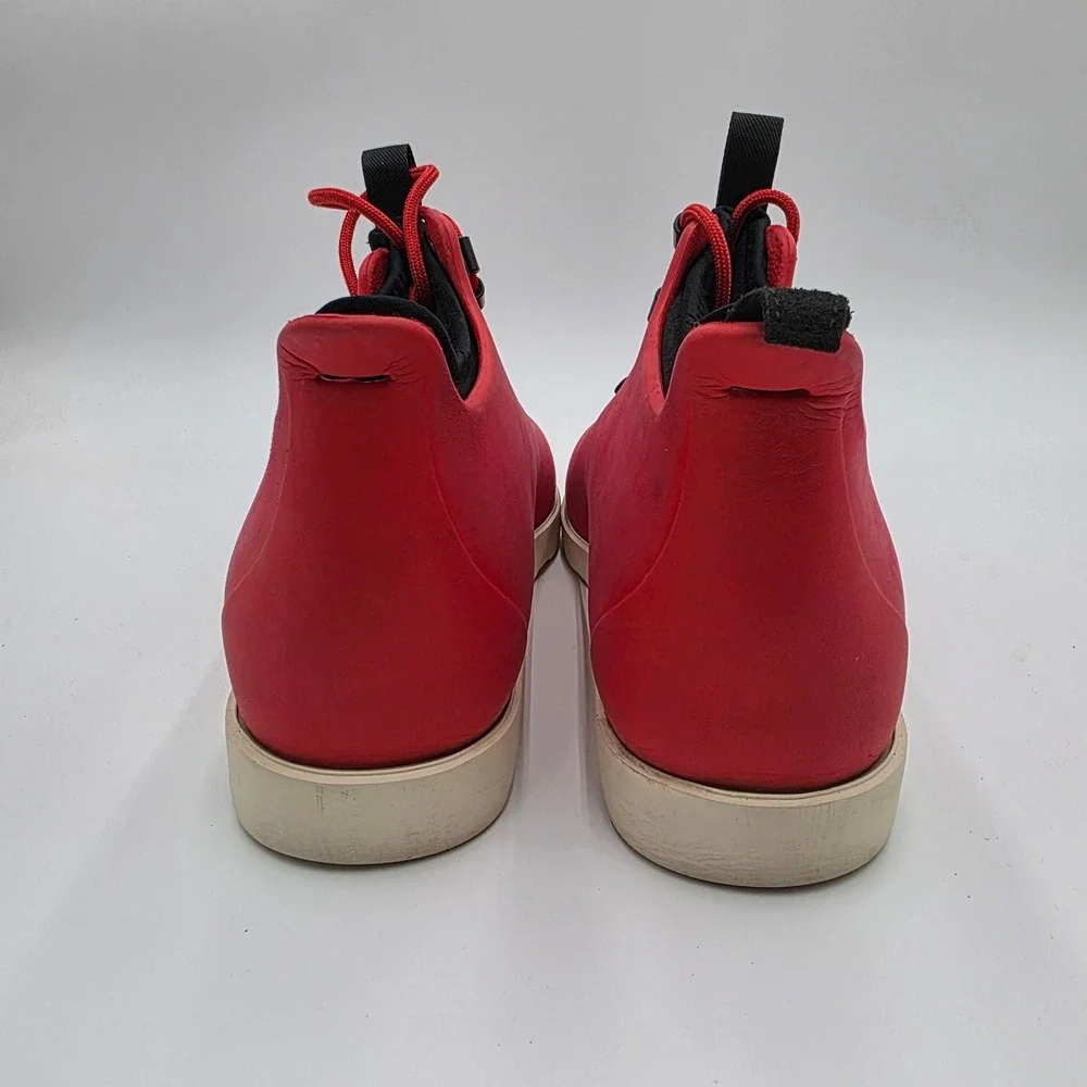 Native Fitzsimmons Citylite Red Hiking Rain Boots Men's 10 Water Resistant EVA